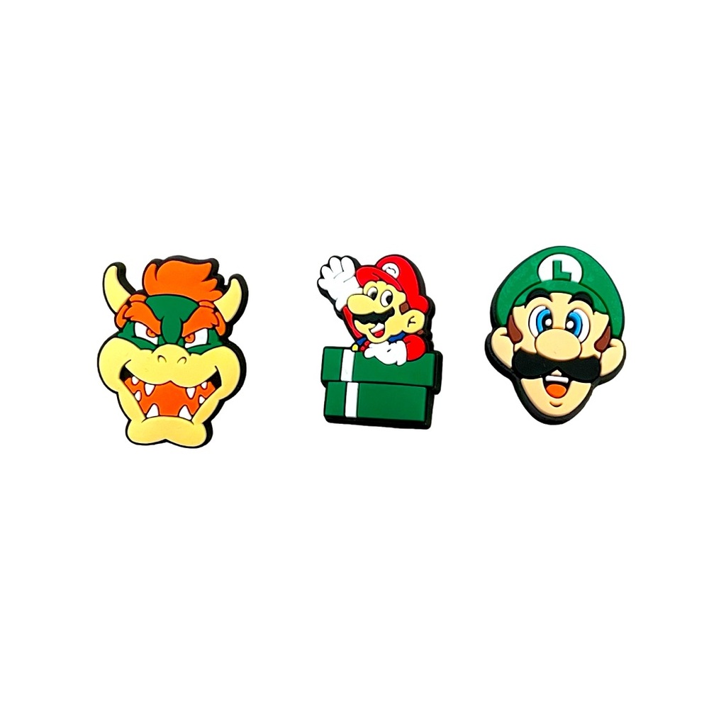 Croc charms Super Mario Brothers Set of 3